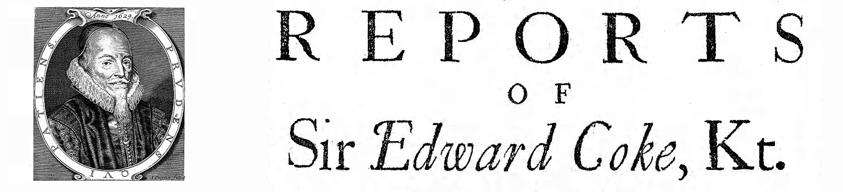 The Reports of Sir Edward Coke